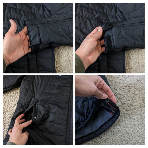 Carhartt Puffer Jacket Women L Black Rain Defender Relaxed Fit Workwear 0J2208-W - Picture 8 of 10